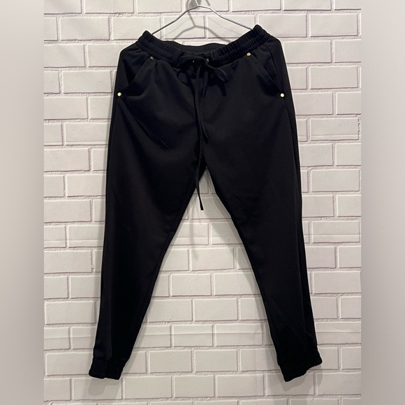 ELIZABETH & NICOLE women black pants/size L - Picture 1 of 10